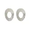 Pendientes Florales de Estilo Transfronterizo Europeo y Americano, Geométricos Vintage Tridimensionales de Metal con Textura Irregular, Clavos de Pétalo Exagerados