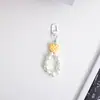 Nuevo llavero colgante de cadena de perlas, cadena para teléfono móvil, accesorio cosmético fresco y colorido en forma de corazón, cadena para bolsa de funda de auriculares