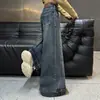 Calça Jeans Reta para Meninas Estilo Primavera e Outono 2026 Nova Calça Infantil Meninas Crianças Maiores Roupas de Outono Calça Wide Leg Crianças Médias e Grandes