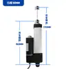 Atuador Linear Elétrico de Grau Industrial 4000N 12V 24V 36V 48V Haste Telescópica Motor Linear Reciprocante