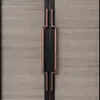 Manija Moderna de Acero Inoxidable Grueso Dorado para Puerta de Cristal Hotelera Manija de Puerta Principal con Marco Manija de Madera Maciza Estilo Antiguo