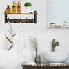 Simple Estante de Madera para Pared Estante Decorativo de Madera para Sala de Estar Estante para Llaves de Porche Estante de Madera Maciza para Baño