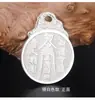 Mil Folhas Prata Tailandesa Cinco Direções Deus da Fortuna Tai Chi Bagua Pingente Moeda Retrô Cabeça de Dragão Ornamento Pendente Pingente de Colar da Paz