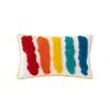 Homestay ins Style Tufted Pillowcase Nordic Geometric Sala de Estar Sofá Almofada Cintura Almofada Rainbow Tassel Quarto Almofada