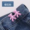 Urso cintura fivela fivela destacável sem costura sem costura cintura botão jeans cintura grande mudança pequena cintura artefato