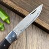 Cuchillo plegable para exteriores de acero de Damasco de 67 capas, cuchillo plegable portátil multifuncional, cuchillo doméstico para frutas, cuchillo para carne.