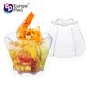 Vaso de Plástico Desechable Transparente 60ml2oz Forma de Flor Repostería Mini Postre Mousse Pudín Gelatina Xilosa Copa Transfronteriza