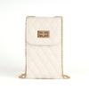 Bolso de piel auténtica para mujer, estilo coreano, con cadena de piel de oveja a juego, bandolera, para teléfono móvil, vertical, venta al por mayor