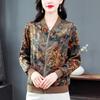 Abrigo para madre de mediana edad mujer 2025 nuevo moda coreana chaqueta talla grande casual holgada con estampado chaqueta de béisbol