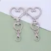 Popular Llavero de Corazón Pintado de Colores, Conector de Llavero con Forma de Corazón de Colores Caramelo, Accesorio de Hebilla para Puerta DIY