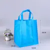 Fabricantes directos bolsa de tela no tejida gruesa tridimensional bolsa de compras para supermercado bolsa plegable se puede personalizar el logo