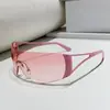 Gafas de sol retro de diamantes Ins europeas y americanas Milenio Medieval Y2K Sexy Transfronterizas Tecnología Futura Gafas de sol de alta gama