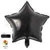 Balão de hélio flutuante publicitário de alumínio de 18 polegadas em formato de coração com impressão de logotipo de estrela de cinco pontas atividades decoração de festa de aniversário