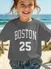 Camiseta de Verano para Niñas Estilo Nuevo Europeo y Americano, Impresión 3D, Suave y Cómoda, Fresca y Transpirable, Cuello Redondo, Venta al por Mayor Transfronteriza