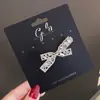 Pinza de Flequillo Brillante de Pedrería de Alta Gama para Niñas, Pasador de Cristal de Imitación, Pasador, Pasador Roto, Pinza de Pato, Accesorios para el Cabello