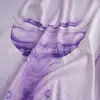 Tela de Blusa de Vestir para Mujer Serie Tie-Dye Morado Chifón Satinado Elástico 50D Tela Estilo Retro 5301