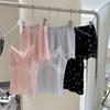 Verano Nuevo Estilo Seda de Hielo Fresco de Alta Calidad Tirantes Sexy Pijama Fino con Almohadillas para el Busto Ropa para el Hogar Traje de Mujer