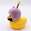 Pato Quebra-Vento de Bicicleta Veículo Elétrico Pato Amarelo Carro Celebridade da Internet Pato Ciclismo Pato Turbo Capacete Libélula Pato