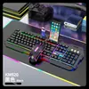 Set de Teclado y Ratón Viper KM520 con Cable USB, Mecánico Flotante Iluminado, Kit de Teclado y Ratón para Oficina y Gaming