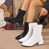 Chegada Nova Outono 2026 Comércio Exterior Tamanho Grande Feminino Casual Confortável Moda Europeia Americana Outerwear Sapatos de Salto Alto Botas