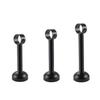 Barra Colgante Negra de Acero Inoxidable Tubo para Secar Ropa Colgante a través de Asiento de Acero Inoxidable para Secar Ropa con Cubierta Asiento Colgante Balcón Secado de Ropa Asiento de Brida