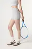 Shorts Deportivos de Yoga Luchuan de Cintura Alta con Cordón Lateral y Cinturilla Curva para Levantar Glúteos, Shorts Deportivos Pilates Transpirables para Mujer