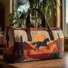 2026 Nueva Serie Transfronteriza Animal Caballo Bolsa de Viaje Acolchada Portátil de Corta Distancia Multifuncional Bolsa Deportiva para Fitness