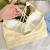 Nuevo Chaleco Sexy con Escote en V y Volantes, Espalda Hermosa, con Sujetador Acolchado, Lencería con Tirantes Cruzados Dobles y Copas Fijas para Mujer