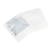 Saco Zip de Papel Kraft Branco Roupa Janela Transparente Saco de Armazenamento de Roupa Universal Saco de Embalagem Têxtil para Casa Selo Plástico Pronta Entrega