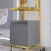 Carrito de Herramientas Especiales para Salón de Peluquería, Carrito para Tienda de Peluquería, Estante de Almacenamiento, Carrito de Almacenamiento de Metal para Barbería Sin Instalación