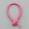 Cuerda de silicona brida de silicona cable de silicona extensible suave cordón para llavero material para colgante de bolsa de juguete de muñeca DIY