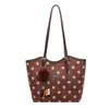 Bolso de Moda Estilo Coreano con Lunares para Mujer 2026 Nuevo Bolso Tote Casual con Bloques de Color Bolso de Hombro Individual de Gran Capacidad para Salir y Viajar al Trabajo