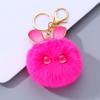 Chaveiro de coelho de pelúcia fofo brinquedo de pelúcia bolsa pingente de chave acessórios fabricantes atacado