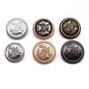 Moda Metal Crown Button JK Academia Britânica Estilo Terno Casaco Trenchcoat Camisa Botão Trigo Orelha Emblema Fivela Decorativa