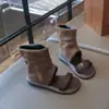Sandalias romanas de estilo coreano para niñas con una tira, nuevo modelo de verano 2026, sandalias altas vintage elegantes para niños, zapatos de princesa
