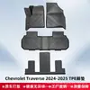Adequado para Chevrolet Traverse 2024-2025 Tapete de Chão 3D para Todas as Estações em TPE Tapete do Porta-Malas