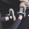 Zapatos de lona de caña alta para mujer, primavera y verano 2021, nuevos zapatos blancos, estilo coreano, para estudiantes, combinables, estilo Harajuku, zapatos casuales, zapatos de moda.