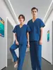 Lavagem de Roupas à Mão Roupas de Trabalho de Verão Finas de Manga Curta para Enfermeiras de Sala de Cirurgia Roupas para Escovar as Mãos de Doutores Roupas Cirúrgicas de Manga Longa Cuidados Médicos