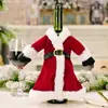 Novo Produto Transfronteiriço Decoração de Natal Vestido Saia de Natal Conjunto de Garrafa de Vinho Conjunto Criativo de Vinho Tinto de Natal Decoração de Mesa para Casa