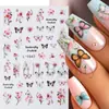 Adesivos de Arte para Unhas Novos Transfronteiriços Ins Verão Abelha Joaninha Libélula Borboleta Flor Inseto Adesivo Adesivos de Unha
