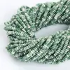 Piedra Natural Ábaco Punto Verde Cuentas Sueltas Cuentas Rueda Cuentas Espaciadoras Cuentas Planas Cuentas Redondas Accesorios para Joyería DIY Venta al por Mayor