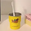 Caneca Escada com Padrão Dachshund Alto Valor Estilo Ins Doméstica 304 Portátil Dormitório Aço Inoxidável Caneca de Café Fofa