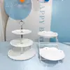 Suporte de Exibição de Mesa de Sobremesas de Casamento Ornamento Bandeja de Bolo Bandeja de Lanches Suporte Placa Recortada Mesa de Chá Arranjo de Aniversário