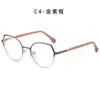 Nuevas Gafas Ópticas de Acetato de Moda de Sudamérica con Monturas Metálicas Europeas y Americanas Anti-Luz Azul, Al por Mayor en Stock