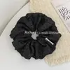 Tejido de Punto Punto Calado Hilo Plateado de Principios de Otoño Lazo para el Cabello Tipo Intestino Grande Estilo Coreano Lazo Suave para Cola de Caballo Accesorio para el Cabello para Mujeres
