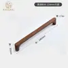 Manija de puerta de gabinete, cajón de gabinete, manija de madera maciza de armario, manija de puerta de madera de estilo chino nuevo en forma de puente de lujo ligero de alta gama