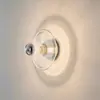 Luminária de Parede Minimalista Ondulada com Vidro Estilo Vintage, Parede de Fundo Inspirada em Design, Corredor, Entrada, Corredor Luminária de Teto Decorativa