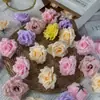 Uso na Mão Cabeça de Rosa com Diamante Casamento Decoração de Parede de Fundo para Casamento Grampo de Cabelo Corsage Guirlanda Acessórios Cabeça de Rosa Atacado