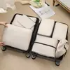 Conjunto de Compressão para Armazenamento de Viagem com 7 Peças para Roupas Sapatos Higiene Pessoal Cosméticos Sacos de Armazenamento Sacos Impermeáveis Armazenamento Portátil