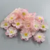 Super Fada Nova Flor Artificial Pequena Flor de Cerejeira Flor Falsa Cabeça de Flor Material DIY Feito à Mão Flor de Presilha Adorno de Cabeça Guirlanda Decoração